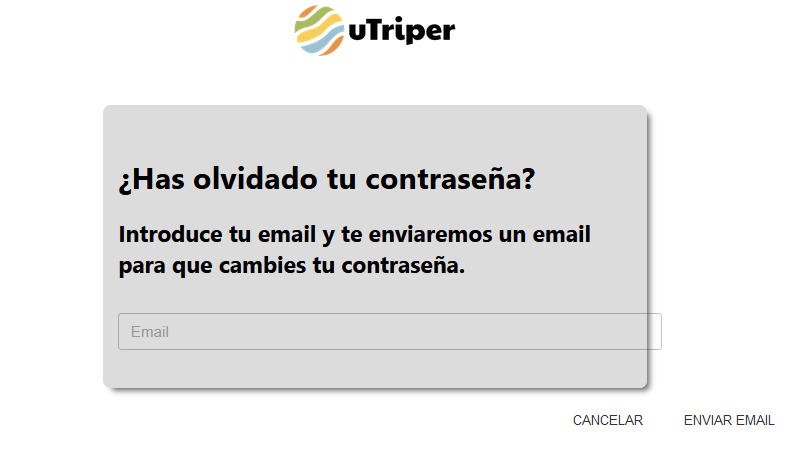 Olvido de contraseña